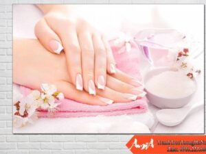 Tranh treo tường Spa, nail hình ảnh đôi bàn tay đẹp khi vừa được chăm sóc AmiA 0204012024