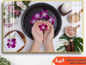 Tranh treo tường tiệm nail Spa đẹp AmiA 0904012024