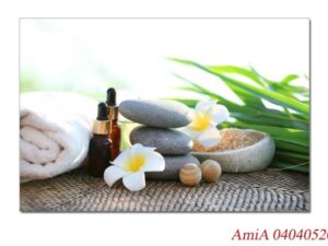 Tranh treo tường trang trí không gian quán Spa các sản phẩm dưỡng da, massage AmiA 0404052024