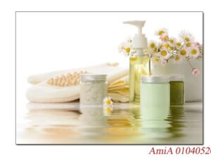 Tranh treo tường trang trí Spa sản phẩm chăm sóc da cơ thể AmiA 0104052024